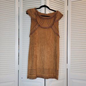 Milkyway Brand Festival Dress Faux Suede Fringe